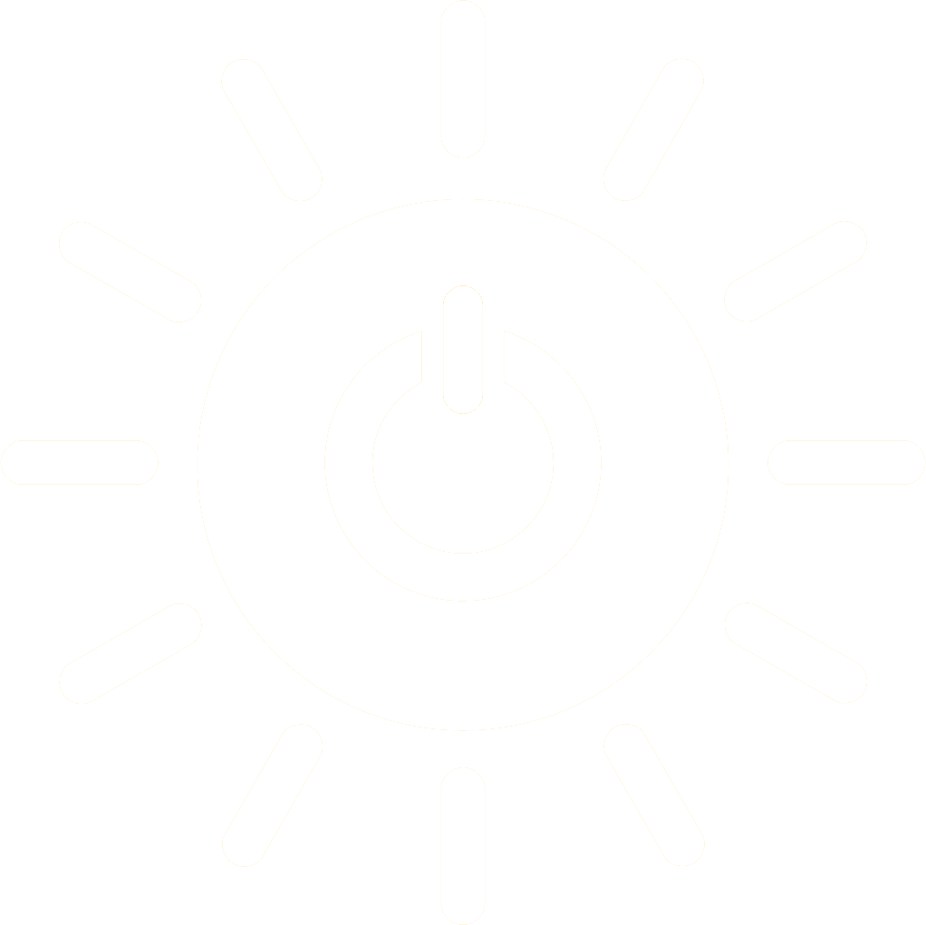 7. Hållbar energi för alla."¨ "¨En sol med en powersymbol i mitten."¨ Solen har tolv strålar.